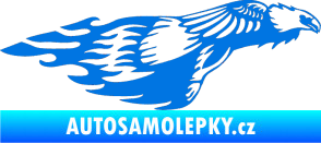 Samolepka Animal flames 076 pravá orel modrá oceán