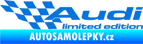 Samolepka Audi limited edition levá modrá oceán
