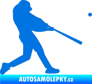 Samolepka Baseball 001 pravá modrá oceán