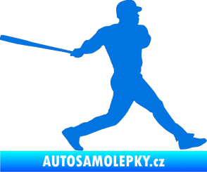 Samolepka Baseball 002 pravá modrá oceán