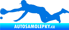 Samolepka Baseball 015 levá modrá oceán