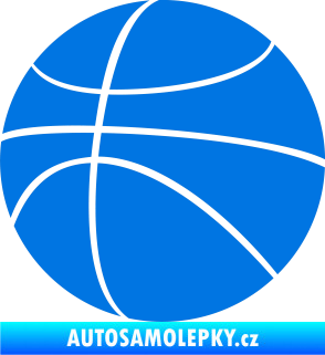 Samolepka Basketbalový míč 001 modrá oceán