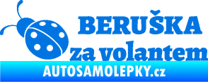 Samolepka Beruška za volantem modrá oceán