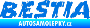 Samolepka Bestia modrá oceán