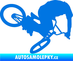 Samolepka Biker 001 pravá modrá oceán