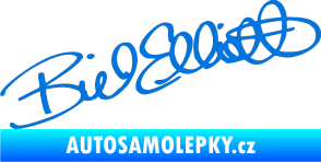 Samolepka Podpis Bill Elliott  modrá oceán