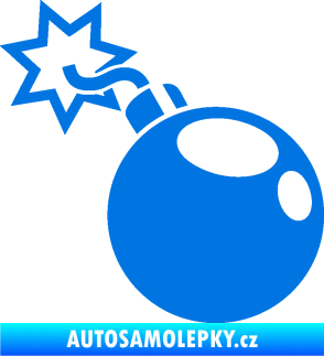 Samolepka Bomba 001 levá modrá oceán