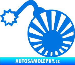 Samolepka Bomba 006 JDM levá modrá oceán