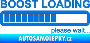 Samolepka Boost loading modrá oceán