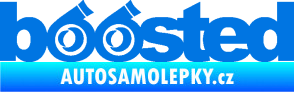 Samolepka Boosted turbo modrá oceán