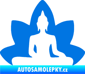 Samolepka Budha 003 pravá  modrá oceán
