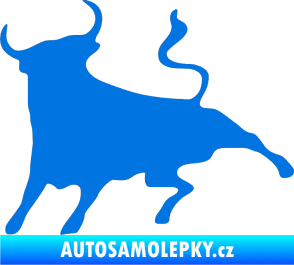 Samolepka Býk 002 levá modrá oceán