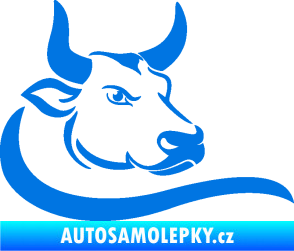 Samolepka Býk 008 pravá modrá oceán