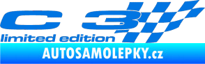 Samolepka C3 limited edition pravá modrá oceán