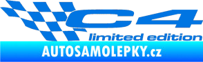 Samolepka C4 limited edition levá modrá oceán