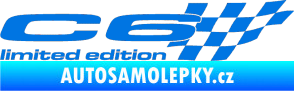Samolepka C6 limited edition pravá modrá oceán