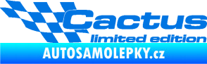 Samolepka Cactus limited edition levá modrá oceán