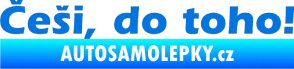 Samolepka Češi do toho! modrá oceán