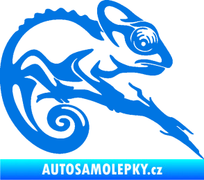 Samolepka Chameleon 001 pravá modrá oceán