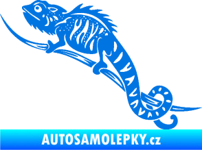 Samolepka Chameleon 003 levá modrá oceán