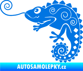 Samolepka Chameleon 004 levá modrá oceán