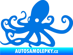Samolepka Chobotnice 001 levá modrá oceán