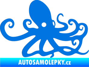 Samolepka Chobotnice 001 pravá modrá oceán