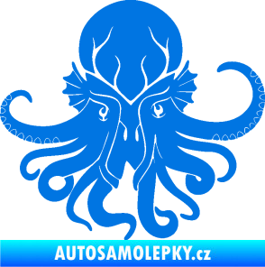 Samolepka Chobotnice 002 pravá modrá oceán