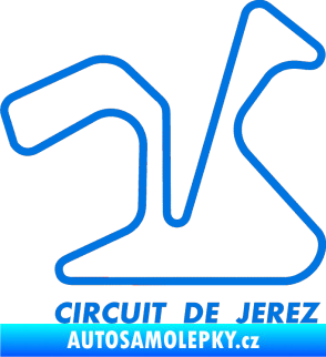 Samolepka Okruh Circuito de Jerez modrá oceán