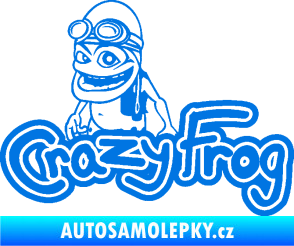 Samolepka Crazy frog 002 žabák modrá oceán
