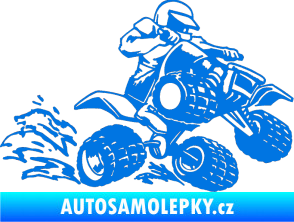 Samolepka Čtyřkolka 003 pravá modrá oceán