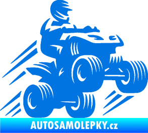 Samolepka Čtyřkolka 006 pravá modrá oceán