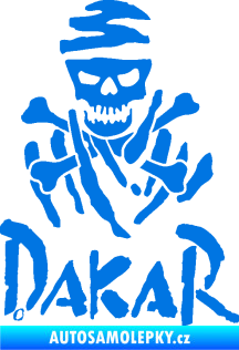 Samolepka Dakar 002 s lebkou modrá oceán