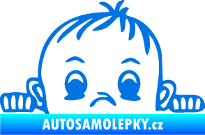 Samolepka Dítě v autě 045 pravá chlapeček hlavička modrá oceán