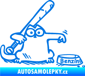 Samolepka Dolej benzin 002 pravá modrá oceán