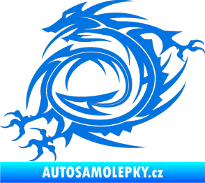 Samolepka Dragon 002 levá modrá oceán