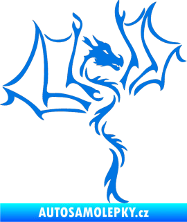 Samolepka Dragon 034 pravá modrá oceán
