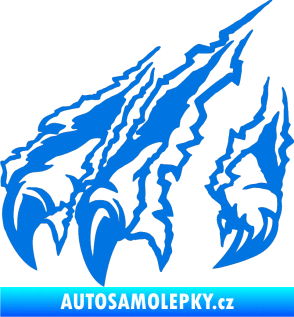 Samolepka Drápy levá modrá oceán
