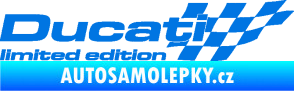 Samolepka Ducati limited edition pravá modrá oceán