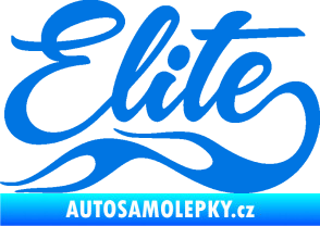 Samolepka Elite nápis modrá oceán