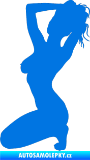 Samolepka Erotická žena 012 levá modrá oceán