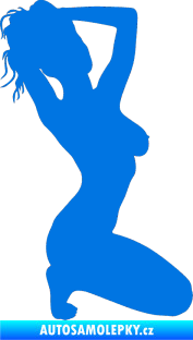 Samolepka Erotická žena 012 pravá modrá oceán