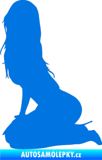Samolepka Erotická žena 013 levá modrá oceán