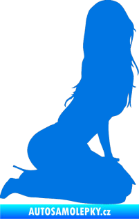 Samolepka Erotická žena 013 pravá modrá oceán