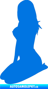 Samolepka Erotická žena 032 levá modrá oceán