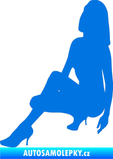 Samolepka Erotická žena 041 levá modrá oceán