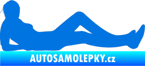 Samolepka Erotická žena 045 pravá modrá oceán