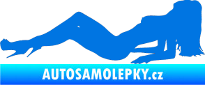 Samolepka Erotická žena 046 levá modrá oceán