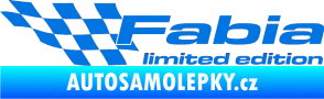 Samolepka Fabia limited edition levá modrá oceán