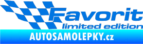 Samolepka Favorit limited edition levá modrá oceán